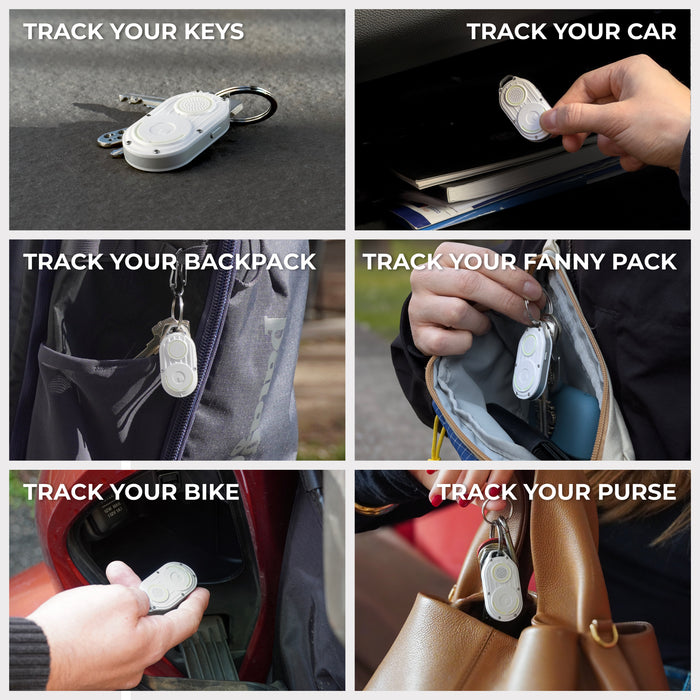 AirNotch™ Pro - Android & Apple Bluetooth tracker - AirNotch™ Pro - Android & Apple Bluetooth tracker - Black - Apple Network - White AirNotch Pro Bluetooth tracker attached to keys, car door, backpack, fanny pack, bike, and purse for versatile tracking. - Rolling Square AirNotch™ Pro - Android & Apple Bluetooth tracker - Black - Apple Network - White AirNotch Pro Bluetooth tracker attached to keys, car door, backpack, fanny pack, bike, and purse for versatile tracking. - Rolling Square