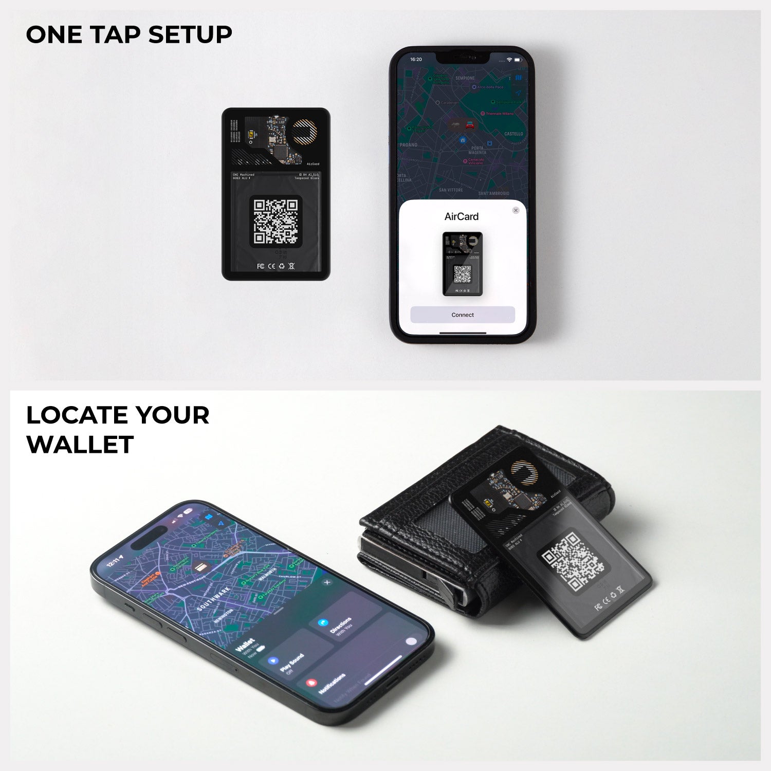Tracker Bluetooth GPS pour le remplacement de l'étiquette aérienne Apple  via Find My To Localiser le portefeuille de cartes Ipad