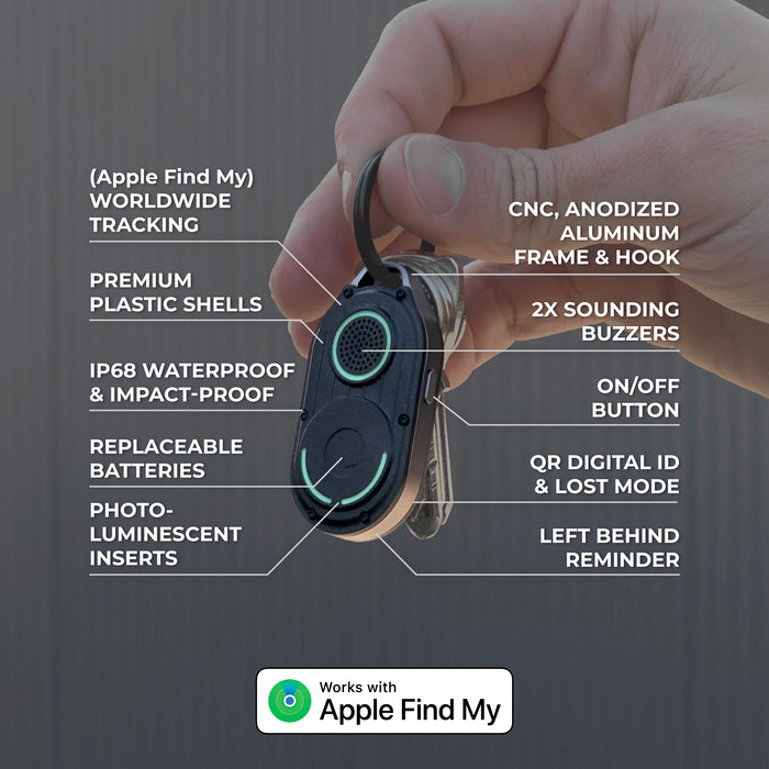AirNotch™ Pro - Android & Apple Bluetooth tracker - Rolling Square
