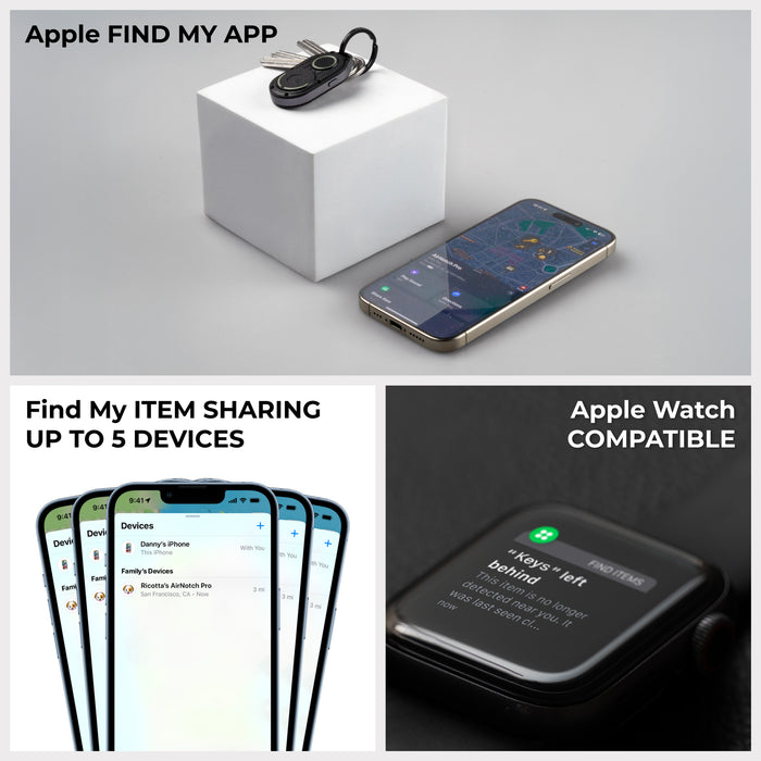 AirNotch™ Pro - Android & Apple Bluetooth tracker - Rolling Square