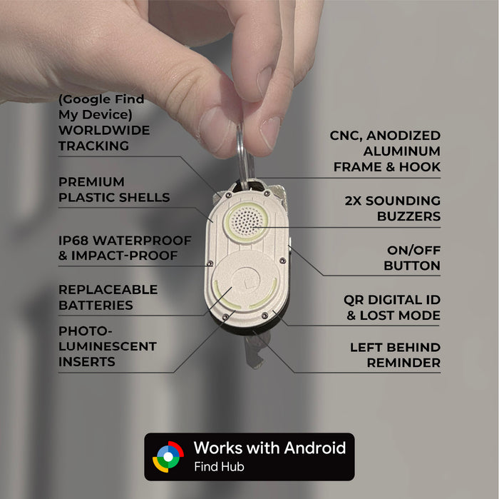 AirNotch™ Pro - Android & Apple Bluetooth tracker - Rolling Square
