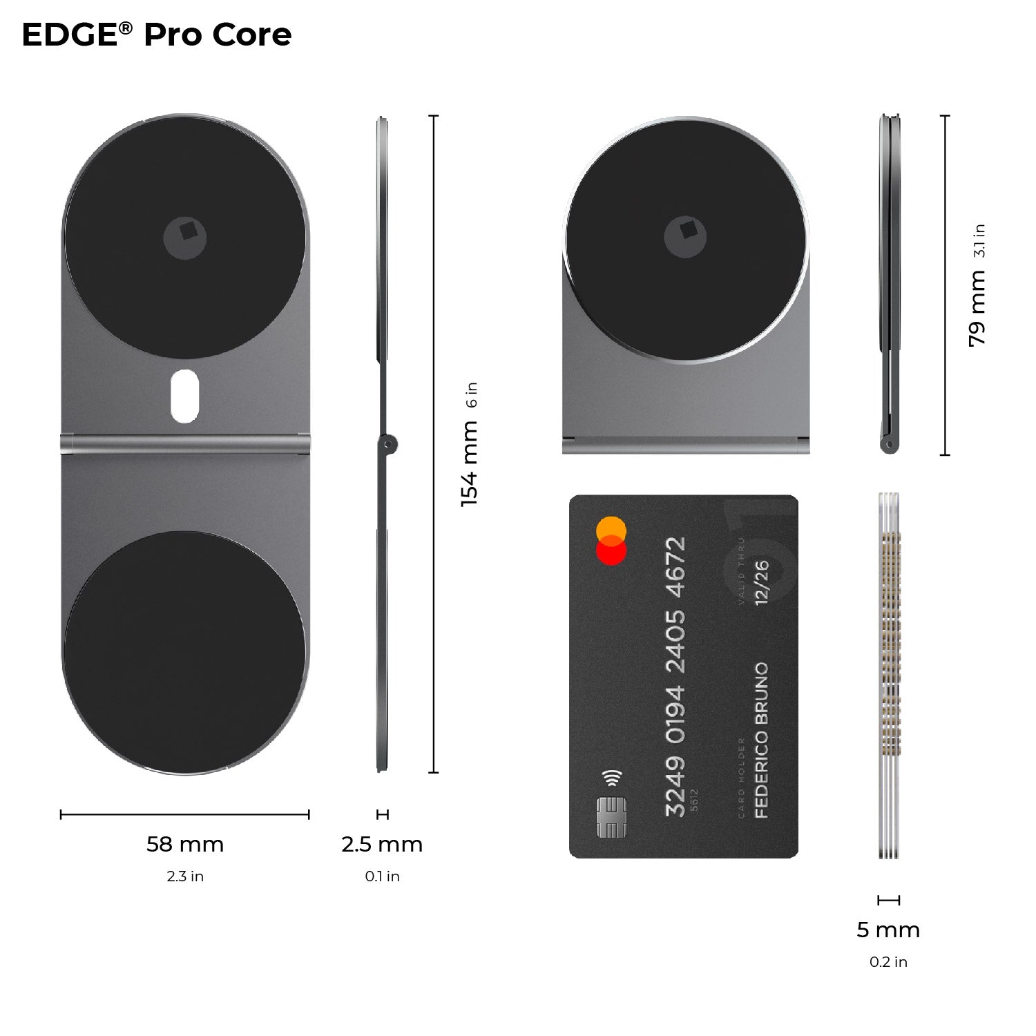 Rolling Square EDGE Pro Core x 2 Pack black