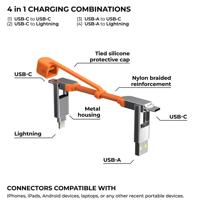 Rolling Square inCharge® XS Data transfer & 240W ultra fast charging