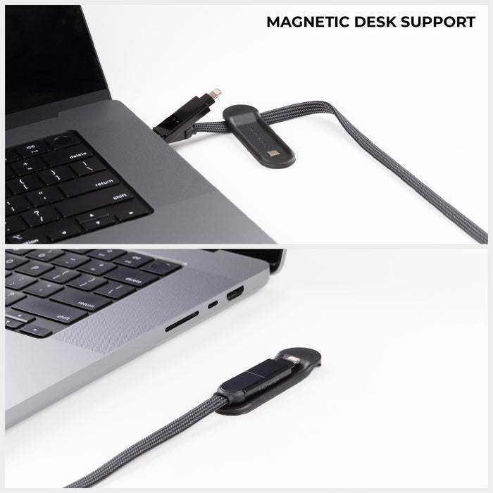 inCharge® XL 2m / 6.6ft - 100W, 6in1 super long cable - Rolling Square