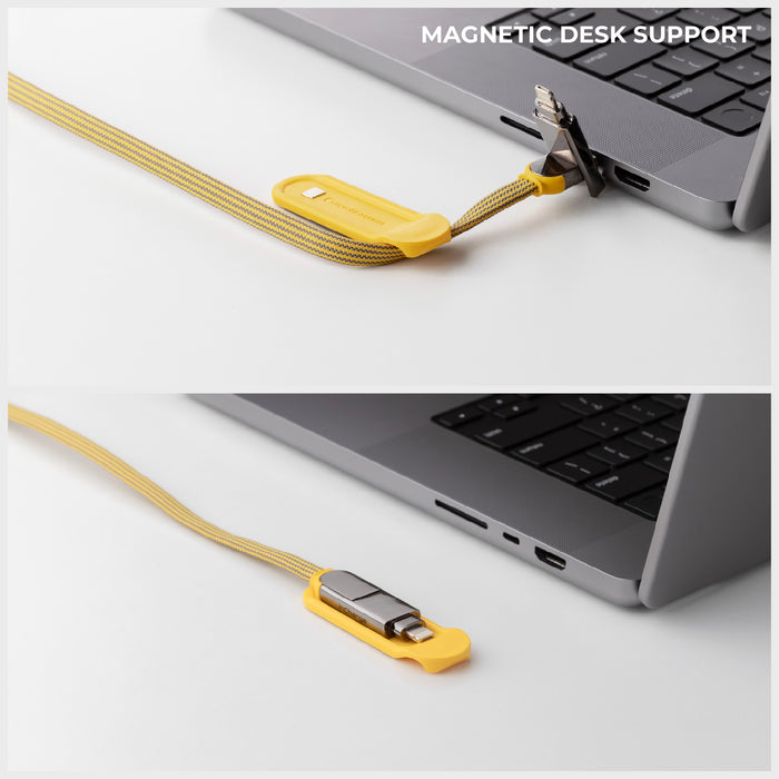 inCharge® XL 2m / 6.6ft - 100W, 6in1 super long cable - Rolling Square