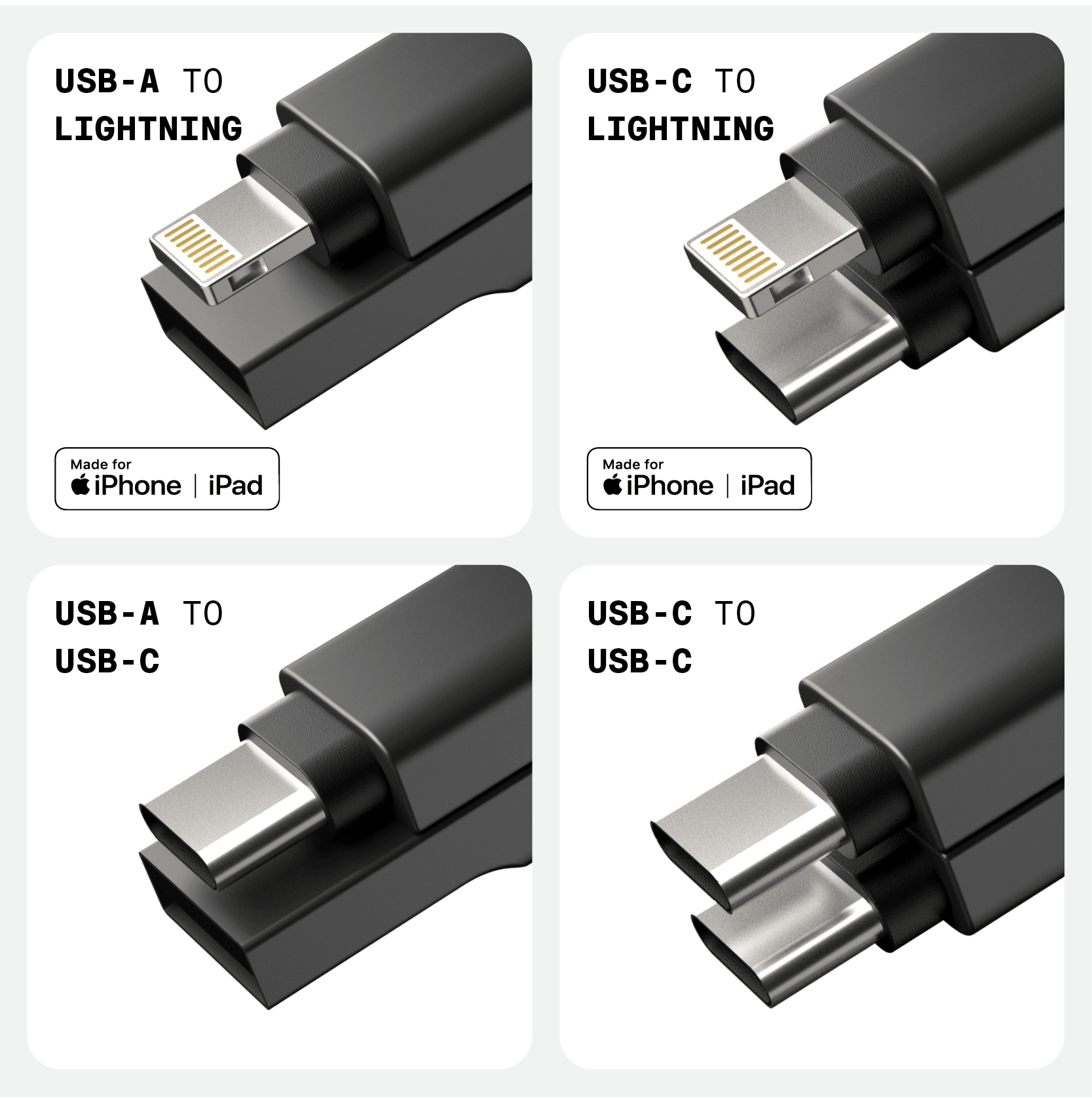 Cable USB Tipo C de 1 m - Negro - Cables USB-C
