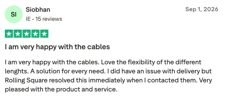 Trustpilot review of inCharge Life