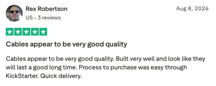 Trustpilot review of inCharge Life